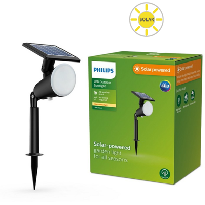 Philips 8720169269132 Outdoor solar Jivix solárne zapichovacie svietidlo/reflektor LED 1,4W/150lm 2700K IP44 čierna Philips 8720169269132 Outdoor solar Jivix solárne zapichovacie svietidlo/reflektor LED 1,4W/150lm 2700K IP44 čierna