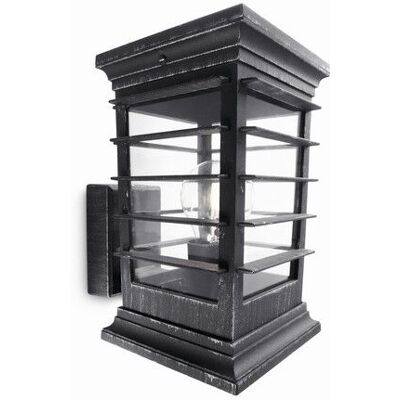 Philips 15280/54/PN Patio nástenné exteriérové svietidlo 1xE27 IP44 čierna, sivá patina Philips 15280/54/PN Patio nástenné exteriérové svietidlo 1xE27 IP44 čierna, sivá patina