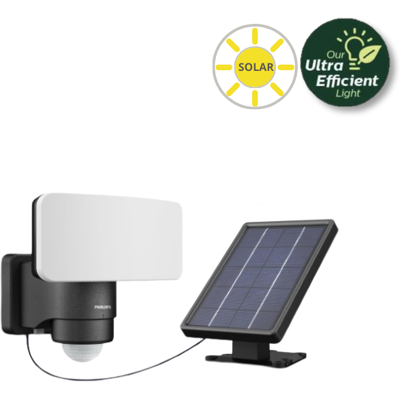Philips 8720169362222 UltraEfficient Tylus solárne nástenné svietidlo so senzorom LED 6W 1000/50lm 5000K IP44 čierna Philips 8720169362222 UltraEfficient Tylus solárne nástenné svietidlo so senzorom LED 6W 1000/50lm 5000K IP44 čierna