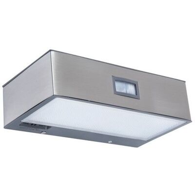 LUTEC 6908501308 BRICK solárne nástenné LED svietidlo so senzorom 2W 4000K IP44 nerez LUTEC 6908501308 BRICK solárne nástenné LED svietidlo so senzorom 2W 4000K IP44 nerez