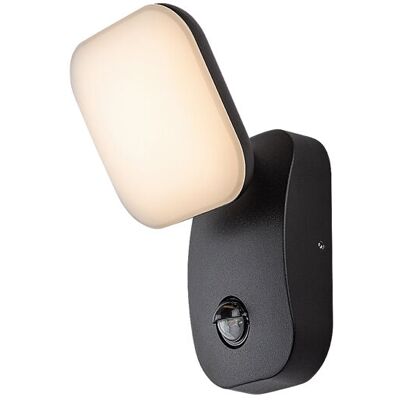RABALUX 77058 Odiel vonkajšie nástenné svietidlo so senzorom LED 12W/850lm 3000K IP44 čierna, biela RABALUX 77058 Odiel vonkajšie nástenné svietidlo so senzorom LED 12W/850lm 3000K IP44 čierna, biela