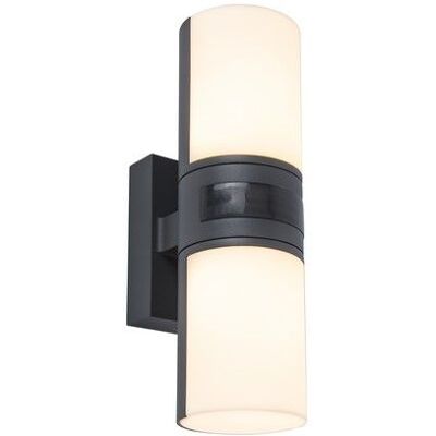 LUTEC 5198102118 CYRA nástenné LED svietidlo 16,5W 3000K IP54 tmavá šedá so senzorom LUTEC 5198102118 CYRA nástenné LED svietidlo 16,5W 3000K IP54 tmavá šedá so senzorom