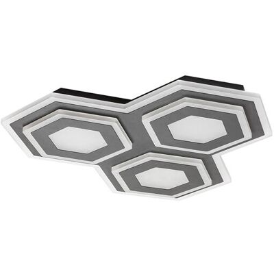 RABALUX 71115 Bitsi stropné svietidlo LED 72W/3200lm 3000+6000K čierna, biela, diaľkový ovládač RABALUX 71115 Bitsi stropné svietidlo LED 72W/3200lm 3000+6000K čierna, biela, diaľkový ovládač