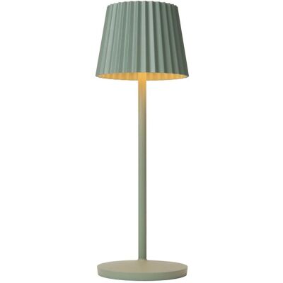 LUCIDE 27889/02/33 JUSTINE vonkajšia dotyková stolná lampička LED V380mm 2W/210lm 2700K IP54 zelenkavá, bezdrôtová nabíjacia podložka LUCIDE 27889/02/33 JUSTINE vonkajšia dotyková stolná lampička LED V380mm 2W/210lm 2700K IP54 zelenkavá, bezdrôtová nabíjacia podložka