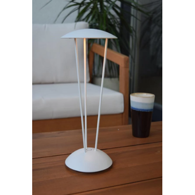 LUCIDE 27504/02/31 RENEE vonkajšia dotyková stolná lampička LED V310mm 2,2W/212lm 2700-3000K IP54 biela, bezdrôtová nabíjacia podložka LUCIDE 27504/02/31 RENEE vonkajšia dotyková stolná lampička LED V310mm 2,2W/212lm 2700-3000K IP54 biela, bezdrôtová nabíjacia podložka