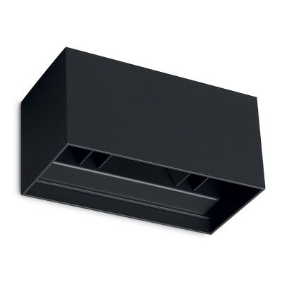 Vonkajšie nástenné svietidlo LED 4000K čierna IP54 Ideal Lux ATOM 366906 Vonkajšie nástenné svietidlo LED 4000K čierna IP54 Ideal Lux ATOM 366906