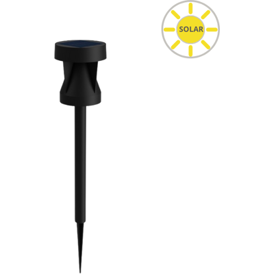 Philips 8720169386877 Avery solárne stojanové svietidlo/stĺpik zapichovací LED V408mm + hrot140mm 1,8W/200lm 2700K IP44 čierna Philips 8720169386877 Avery solárne stojanové svietidlo/stĺpik zapichovací LED V408mm + hrot140mm 1,8W/200lm 2700K IP44 čierna