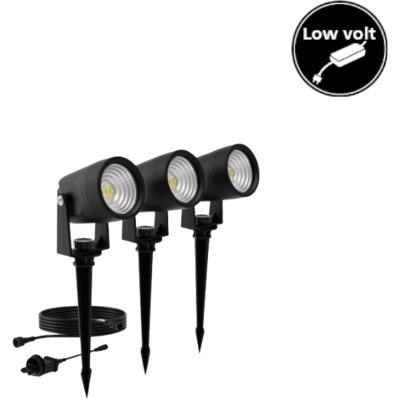 Philips 8720169386976 GardenLink Low Volt 24V Reuel Starter Kit vonkajšie zapichovacie svietidlo/reflektor LED V125mm + hrot145mm 1,5W/180lm 2700K IP44 čierna 3-set+napájací zdroj+kábel 5m Philips 8720169386976 GardenLink Low Volt 24V Reuel Starter Kit vonkajšie zapichovacie svietidlo/reflektor LED V125mm + hrot145mm 1,5W/180lm 2700K IP44 čierna 3-set+napájací zdroj+kábel 5m