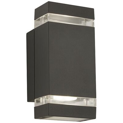 Searchlight 1002-2GY-LED Outdoor exteriérové nástenné svietidlo GU10 2 x 3W 3000K IP44 Searchlight 1002-2GY-LED Outdoor exteriérové nástenné svietidlo GU10 2 x 3W 3000K IP44