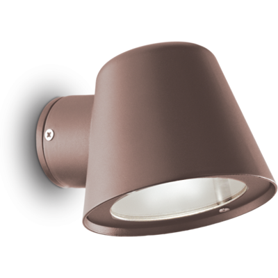 Ideal Lux IdealLux 213095 GAS AP1 vonkajšie nástenné svietidlo GU10 1x28W IP43 kávová Ideal Lux IdealLux 213095 GAS AP1 vonkajšie nástenné svietidlo GU10 1x28W IP43 kávová