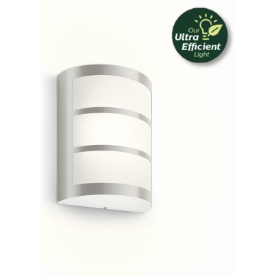 Philips 8720169263758 UltraEfficient Python vonkajšie nástenné svietidlo LED 3,8W/800lm 2700K IP44 nerez Philips 8720169263758 UltraEfficient Python vonkajšie nástenné svietidlo LED 3,8W/800lm 2700K IP44 nerez