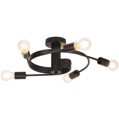 RABALUX 2096 Carly stropné svietidlo LED E27 5x15W matná čierna RABALUX 2096 Carly stropné svietidlo LED E27 5x15W matná čierna