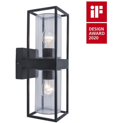 5288804012 LUTEC FLAIR vonkajšie nástenné svietidlo E27 2x40W tmavo šedá IP44 5288804012 LUTEC FLAIR vonkajšie nástenné svietidlo E27 2x40W tmavo šedá IP44