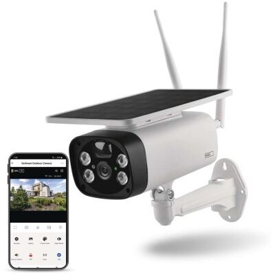 Emos H4056 GoSmart Vonkajšia solárna batériová kamera EYE, biela, IP55, Wi-Fi Emos H4056 GoSmart Vonkajšia solárna batériová kamera EYE, biela, IP55, Wi-Fi