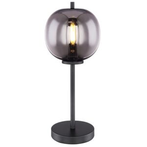 GLOBO lighting GLOBO 15345T BLACKY stolná lampa D185mm 1xE14 čierna, dymová GLOBO lighting GLOBO 15345T BLACKY stolná lampa D185mm 1xE14 čierna, dymová