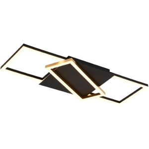 RABALUX 71391 Kitlee stropné svietidlo LED 40W/3600lm 3000-6500K čierna, zlatá, biela, stmievateľné, diaľkový ovládač RABALUX 71391 Kitlee stropné svietidlo LED 40W/3600lm 3000-6500K čierna, zlatá, biela, stmievateľné, diaľkový ovládač