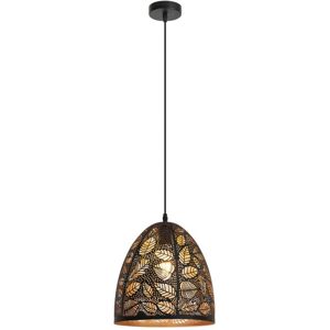RABALUX 2277 Manorca závesné svietidlo E27 1x40W čierna, zlatá RABALUX 2277 Manorca závesné svietidlo E27 1x40W čierna, zlatá