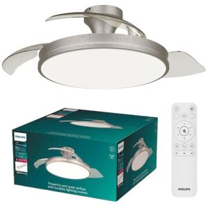 Stropný ventilátor so svetlom LED 2700–6500K nikel IP20 PHILIPS Atlas 8721103096081 Stropný ventilátor so svetlom LED 2700–6500K nikel IP20 PHILIPS Atlas 8721103096081