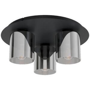 Eglo 99631 GOROSIBA 1 stropné svietidlo E27 3x40W čierna, dymové sklo Eglo 99631 GOROSIBA 1 stropné svietidlo E27 3x40W čierna, dymové sklo