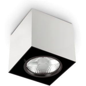 Stropné svietidlo Ideal lux 140902 MOOD PL1 SMALL SQUARE BIANCO 1xGU10 28W vrátane žiarovky 2700K biela Stropné svietidlo Ideal lux 140902 MOOD PL1 SMALL SQUARE BIANCO 1xGU10 28W vrátane žiarovky 2700K biela