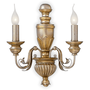 Nástenné svietidlo Ideal lux 020846 FIRENZE AP2 2xE14 40W antická zlatá Nástenné svietidlo Ideal lux 020846 FIRENZE AP2 2xE14 40W antická zlatá