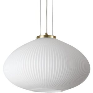 Ideal Lux 285191 PLISSE" závesné svietidlo 1xE27 D450mm mosadz, biela Ideal Lux 285191 PLISSE" závesné svietidlo 1xE27 D450mm mosadz, biela