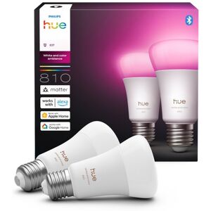8720169364363 Philips Hue White and color Ambiance LED žiarovka E27 6W/810lm 1000-20000K+RGB biela 2-set 8720169364363 Philips Hue White and color Ambiance LED žiarovka E27 6W/810lm 1000-20000K+RGB biela 2-set