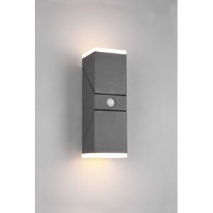TRIO 270669242 AVON exteriérové nástenné svietidlo so senzorom SMD LED V280mm 2x7W/800lm 3000K IP54 antracit, biela TRIO 270669242 AVON exteriérové nástenné svietidlo so senzorom SMD LED V280mm 2x7W/800lm 3000K IP54 antracit, biela