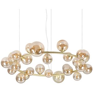 Závesné svietidlo 25x G9 jantárová IP20 Ideal Lux PERLAGE 370583 Závesné svietidlo 25x G9 jantárová IP20 Ideal Lux PERLAGE 370583