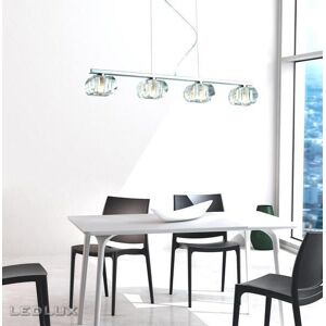 AZZARDO AZ0493 DECOline RUBIC 4 stropné závesné svietidlo 4xG9 40W IP20 číre sklo/chróm AZZARDO AZ0493 DECOline RUBIC 4 stropné závesné svietidlo 4xG9 40W IP20 číre sklo/chróm
