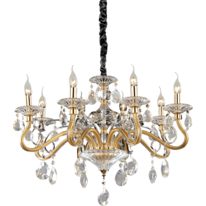 Závesné svietidlo/Luster Ideal lux 087764 NEGRESCO SP8 ORO 8xE14 40W zlato Závesné svietidlo/Luster Ideal lux 087764 NEGRESCO SP8 ORO 8xE14 40W zlato