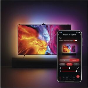 EMOS 1551750000 GoSmart LED pás za TV 75“ (189 cm) 24W 660lm čierna/biela EMOS 1551750000 GoSmart LED pás za TV 75“ (189 cm) 24W 660lm čierna/biela