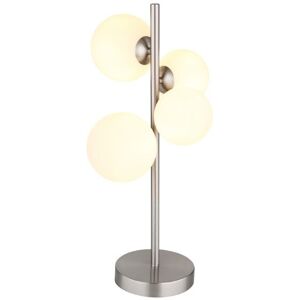 GLOBO lighting GLOBO 56140-4T RIHA stolná lampa V510mm 4xG9 matný nikel, biela GLOBO lighting GLOBO 56140-4T RIHA stolná lampa V510mm 4xG9 matný nikel, biela