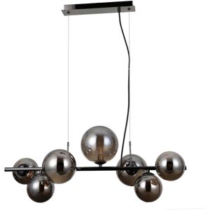 ITALUX PND-406007-7A-BCR Canello závesné svietidlo 7xG9 čierny chróm, dymová ITALUX PND-406007-7A-BCR Canello závesné svietidlo 7xG9 čierny chróm, dymová