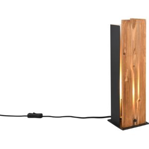 TRIO 563300130 KARUNI stolná lampička V400mm 1xE27 čierna, drevo TRIO 563300130 KARUNI stolná lampička V400mm 1xE27 čierna, drevo