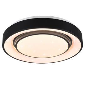 TRIO Reality TRIO WIZ R65041032 MONA stropné svietidlo LED D380mm 20W/2400lm 3000-6000K matná čierna, RGB, starlight efekt TRIO Reality TRIO WIZ R65041032 MONA stropné svietidlo LED D380mm 20W/2400lm 3000-6000K matná čierna, RGB, starlight efekt
