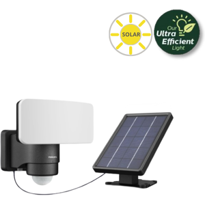 Philips 8720169362222 UltraEfficient Tylus solárne nástenné svietidlo so senzorom LED 6W 1000/50lm 5000K IP44 čierna Philips 8720169362222 UltraEfficient Tylus solárne nástenné svietidlo so senzorom LED 6W 1000/50lm 5000K IP44 čierna