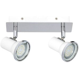 RABALUX 5498 Steve kúpeľňové spot LED GU10 2x4 5W IP44 4000K chróm, biela RABALUX 5498 Steve kúpeľňové spot LED GU10 2x4 5W IP44 4000K chróm, biela