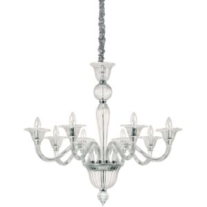 Závesné svietidlo/Luster Ideal lux 199382 BRIGITTA SP8 TRASPARENTE 8xE14 40W chróm Závesné svietidlo/Luster Ideal lux 199382 BRIGITTA SP8 TRASPARENTE 8xE14 40W chróm