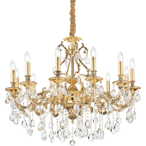 Závesné svietidlo/Luster Ideal lux 164960 GIOCONDA SP12 ORO 12xE14 40W Závesné svietidlo/Luster Ideal lux 164960 GIOCONDA SP12 ORO 12xE14 40W
