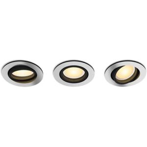 Philips HUE White Ambiance 8720169319813 Milliskin zápustné svietidlo GU10 3x4,2W/400lm 2200-6500K hliník BlueTooth 3-set Philips HUE White Ambiance 8720169319813 Milliskin zápustné svietidlo GU10 3x4,2W/400lm 2200-6500K hliník BlueTooth 3-set