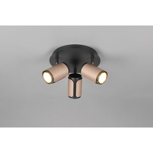 TRIO 814530365 GILLAN stropné bodové svietidlo/spot D210mm 3xGU10 čierna, kávová TRIO 814530365 GILLAN stropné bodové svietidlo/spot D210mm 3xGU10 čierna, kávová