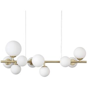 Ideal Lux 283791 PERLAGE závesné svietidlo 10xG9 saténová mosadz, biela Ideal Lux 283791 PERLAGE závesné svietidlo 10xG9 saténová mosadz, biela