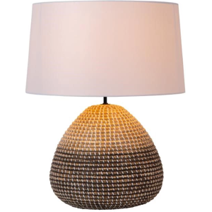 LUCIDE 10550/81/73 MADUKA stolná lampa V610mm 1xE27 prírodná, biela LUCIDE 10550/81/73 MADUKA stolná lampa V610mm 1xE27 prírodná, biela