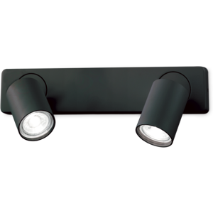 Ideal Lux IdealLux 229034 RUDY AP2 stropné/nástenné svietidlo (spot) GU10 2x35W IP20 čierna Ideal Lux IdealLux 229034 RUDY AP2 stropné/nástenné svietidlo (spot) GU10 2x35W IP20 čierna