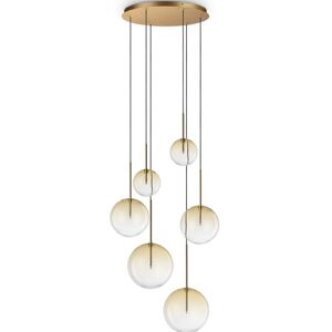 Ideal Lux 345406 EQUINOXE závesné svietidlo 6xG4 medená Ideal Lux 345406 EQUINOXE závesné svietidlo 6xG4 medená