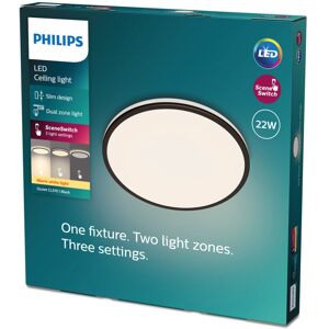 Philips 8719514432000 Ozziet stropné svietidlo LED 22W/2300lm 2700K čierna SceneSwitch Philips 8719514432000 Ozziet stropné svietidlo LED 22W/2300lm 2700K čierna SceneSwitch