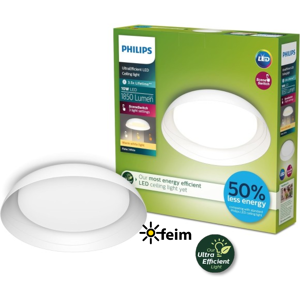 Philips UltraEfficient 8720169301016 Fleta stropné svietidlo D350mm LED 10W/1850lm 2700K biela, SceneSwitch Philips UltraEfficient 8720169301016 Fleta stropné svietidlo D350mm LED 10W/1850lm 2700K biela, SceneSwitch