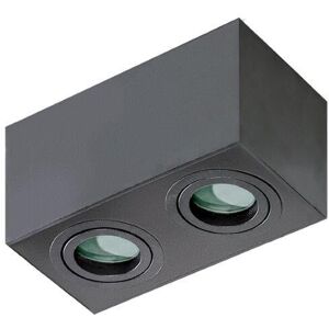 AZZARDO AZ2879 DECOline BRANT 2 SQUARE IP44 BLACK prisadené bodové svietidlo/spot 2xGU10 50W IP44 čierna AZZARDO AZ2879 DECOline BRANT 2 SQUARE IP44 BLACK prisadené bodové svietidlo/spot 2xGU10 50W IP44 čierna