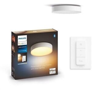 Philips HUE LED White Ambiance 41158/31/P6 Enrave S stropné svietidlo 9,6W 1220lm 2200-6500K 26,1cm biele stmievateľné BlueTooth + HUE Switch Philips HUE LED White Ambiance 41158/31/P6 Enrave S stropné svietidlo 9,6W 1220lm 2200-6500K 26,1cm biele stmievateľné BlueTooth + HUE Switch